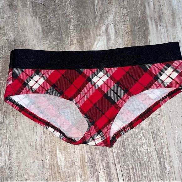 PINK Victoria's Secret Other - Pink hipsters in plaid XS